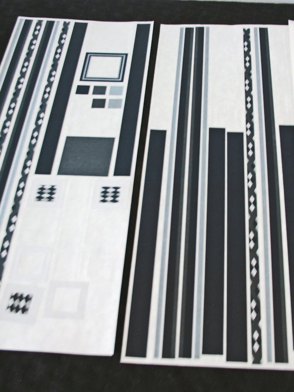Jumbo Gr Length Stickers, 7 Sheets  Gr Length Black, Brown partials